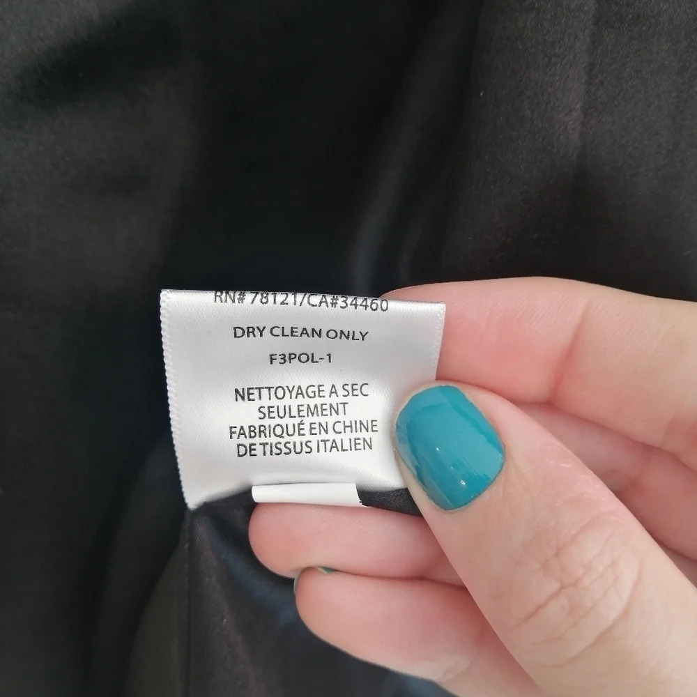 Eileen Fisher Ramie Pleated Zip Up Blazer Jacket Black Peplum Back Size XS - Picture 13 of 15